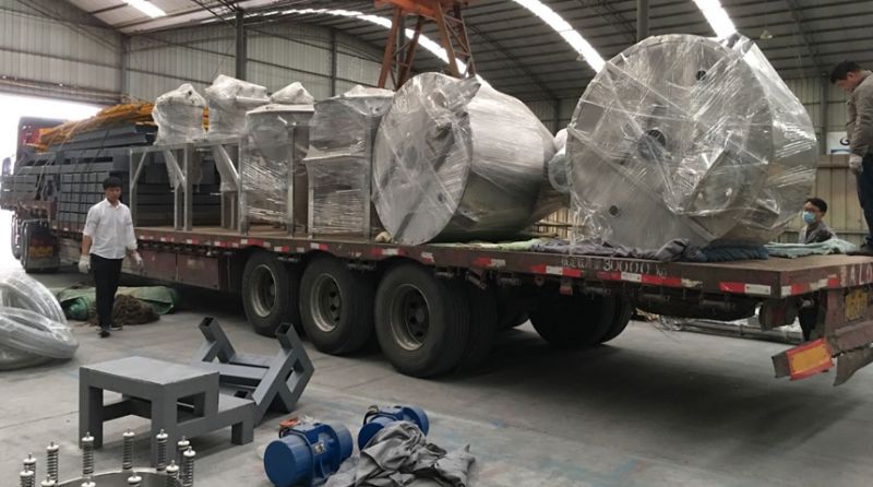 氣力輸送、混合生產(chǎn)線發(fā)貨現(xiàn)場(chǎng)